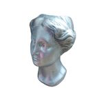 Casa si Gradina - Decoratiuni - Obiecte decorative - Vaze si boluri decorative - Vaza decorativa, Bust femeie, Vintage Gri, 23 cm, 356309DV - Infinity.ro