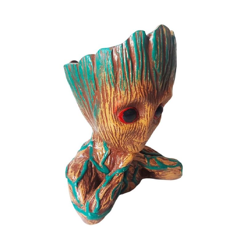 Casa si Gradina - Decoratiuni - Obiecte decorative - Vaze si boluri decorative - Vaza decorativa Groot, Verde, 22 cm, 356329DV - Infinity.ro