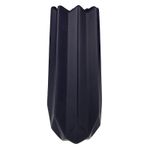 Casa si Gradina - Decoratiuni - Obiecte decorative - Vaze si boluri decorative - Vaza decorativa zimtata din ceramica eleganta, 20 cm, Negru, 795H-2 - Infinity.ro