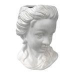 Casa si Gradina - Decoratiuni - Obiecte decorative - Vaze si boluri decorative - Vaza decorativa in forma de cap de femeie, 22 cm, Alb, 472H - Infinity.ro