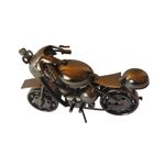 Casa si Gradina - Decoratiuni - Obiecte decorative - Accesorii decorative - Motocicleta decorativa, Din metal, Negru, 17 cm, 356-3D - Infinity.ro