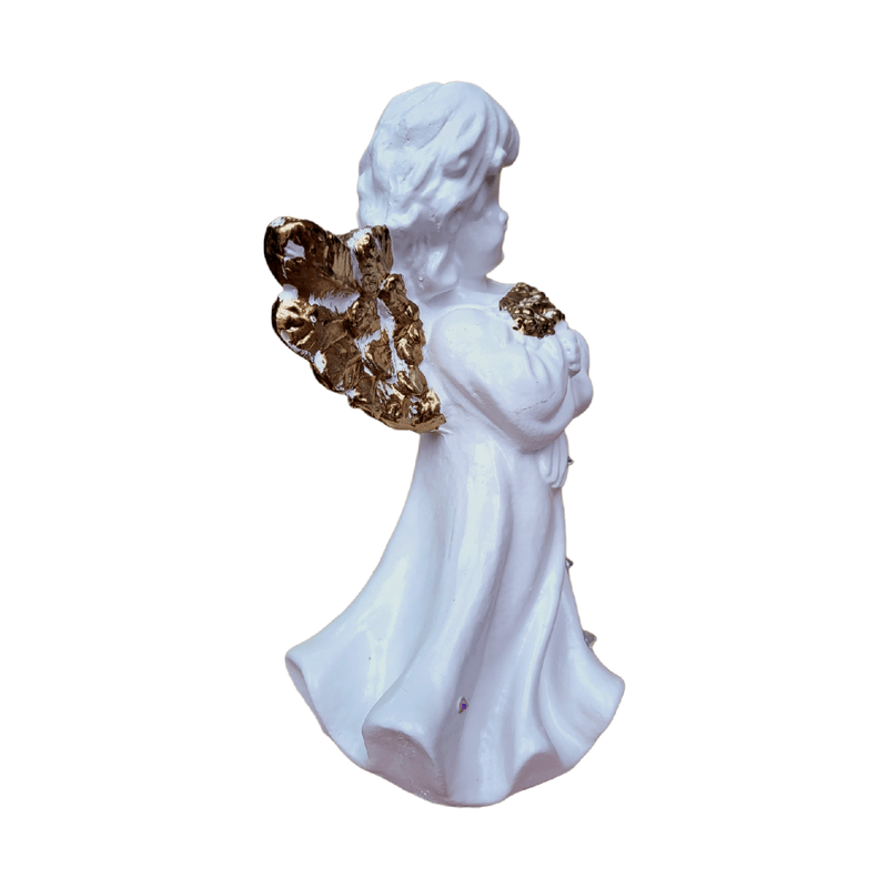 Casa si Gradina - Decoratiuni - Obiecte decorative - Accesorii decorative - Statueta decorativa, Inger, Alb, 23 cm, DVAN0601-3G - Infinity.ro