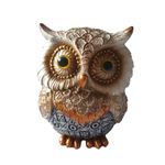 Casa si Gradina - Decoratiuni - Obiecte decorative - Accesorii decorative - Statueta decorativa, Bufnita, Auriu, 11 cm, GA29198 - Infinity.ro