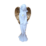 Casa si Gradina - Decoratiuni - Obiecte decorative - Accesorii decorative - Statueta decorativa, Inger, Alb, 33 cm, DVAN0045-3G - Infinity.ro