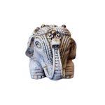 Casa si Gradina - Decoratiuni - Obiecte decorative - Accesorii decorative - Statueta decorativa, Elefant cu perle, Gri, 14 cm, DVSAS072 - Infinity.ro