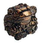 Casa si Gradina - Decoratiuni - Obiecte decorative - Accesorii decorative - Statueta decorativa, Broasca Feng Shui, Bronz, 18 cm, DVRI008 - Infinity.ro