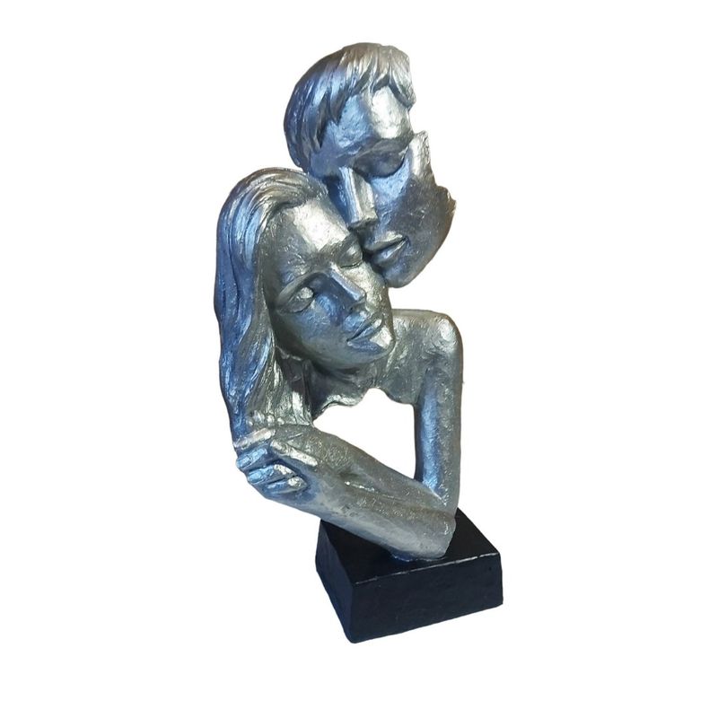 Casa si Gradina - Decoratiuni - Obiecte decorative - Accesorii decorative - Statueta Decorativa Masca, Indragostiti, Argintiu, 28 cm, 064SX-1 - Infinity.ro