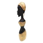 Casa si Gradina - Decoratiuni - Obiecte decorative - Accesorii decorative - Statueta decorativa, Femeie Africana, Auriu, 36 cm,  1172HG - Infinity.ro