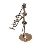 Casa si Gradina - Decoratiuni - Obiecte decorative - Accesorii decorative - Ornament decorativ, Muzicant din metal, Nergu, 13 cm, 356XD-5 - Infinity.ro