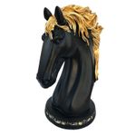 Casa si Gradina - Decoratiuni - Obiecte decorative - Accesorii decorative - Statueta decorativa, Bust Cal, Negru, 24 cm, 216H - Infinity.ro