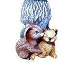 Casa si Gradina - Decoratiuni - Obiecte decorative - Accesorii decorative - Statueta decorativa, Iepure cu pui, Multicolor, 48 cm, DVSGV073 - Infinity.ro