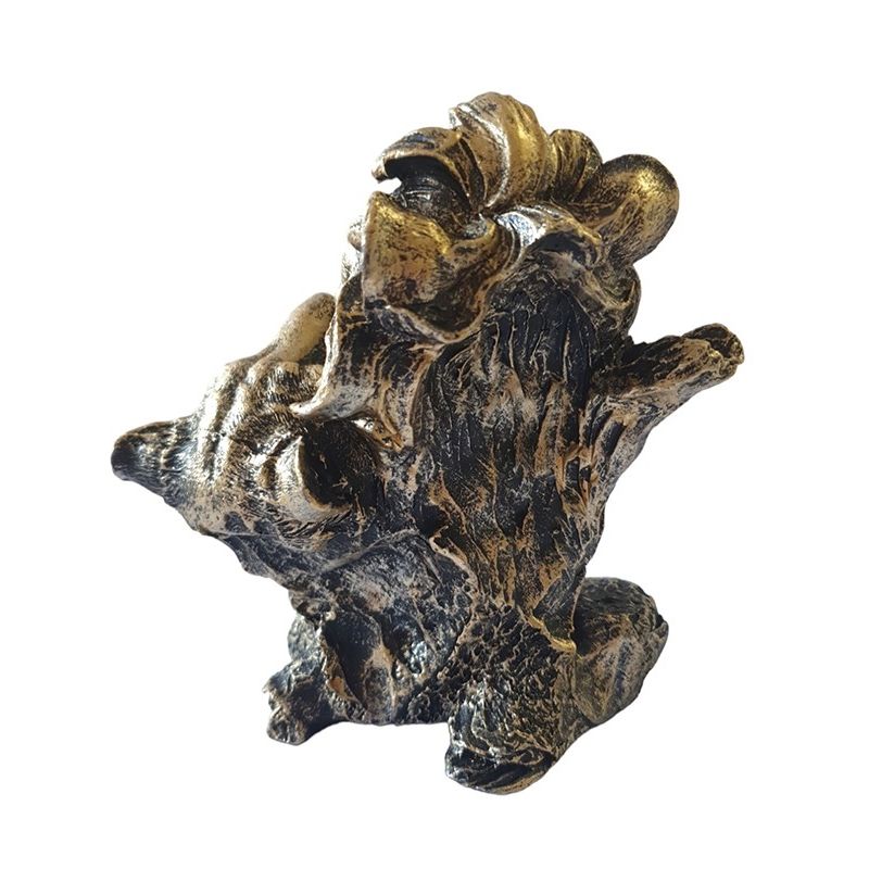 Casa si Gradina - Decoratiuni - Obiecte decorative - Accesorii decorative - Statueta decorativa, Lei, Argintiu, 14 cm, XQ4001 - Infinity.ro