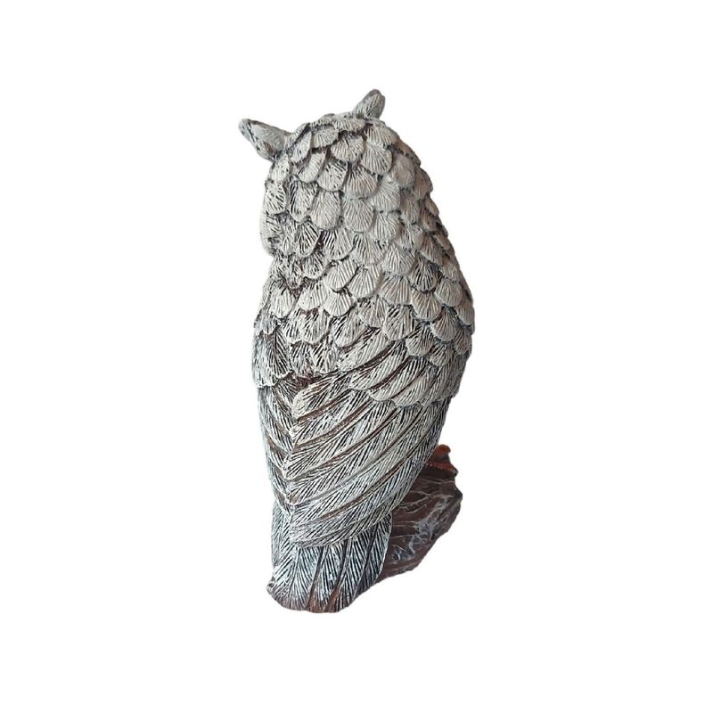 Casa si Gradina - Decoratiuni - Obiecte decorative - Accesorii decorative - Statueta decorativa, Bufnita, Gri, 18 cm, MI37 - Infinity.ro