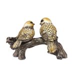 Casa si Gradina - Decoratiuni - Obiecte decorative - Accesorii decorative - Statueta decorativa, Pasari pe creanga, Gri, 20 cm, 1025DD2 - Infinity.ro