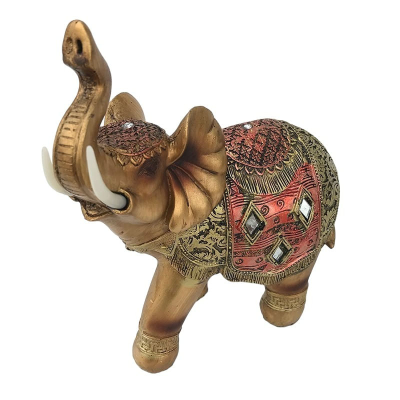 Casa si Gradina - Decoratiuni - Obiecte decorative - Accesorii decorative - Statueta decorativa, Elefant, Maro, 23 cm, 1112H - Infinity.ro