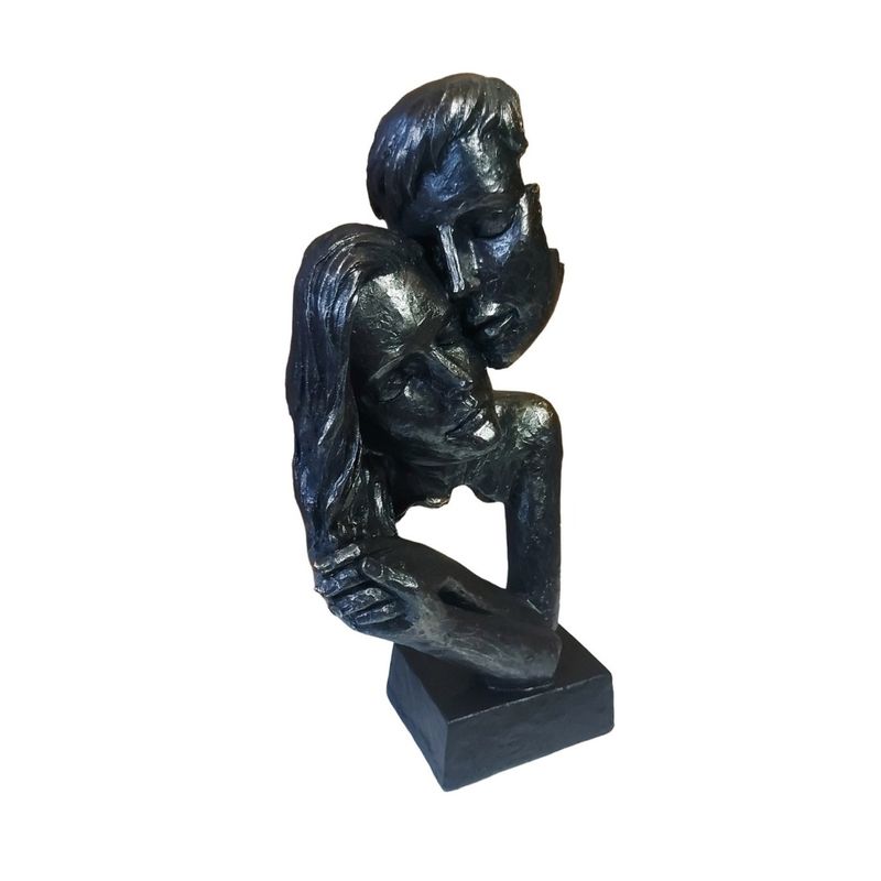 Casa si Gradina - Decoratiuni - Obiecte decorative - Accesorii decorative - Statueta Decorativa Masca, Indragostiti, Negru, 28 cm, 064SX - Infinity.ro