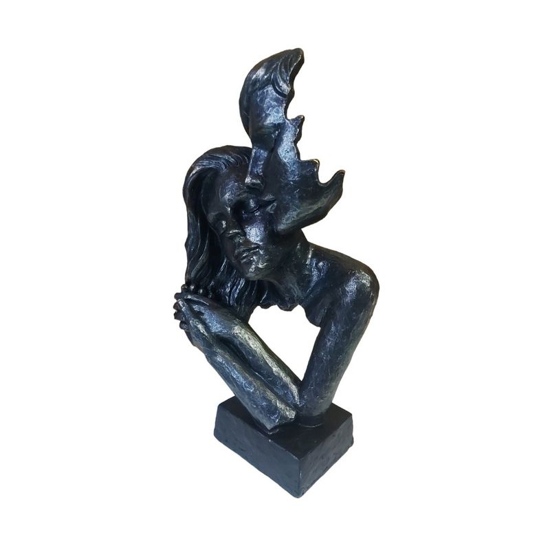 Casa si Gradina - Decoratiuni - Obiecte decorative - Accesorii decorative - Statueta Decorativa Masca, Indragostiti, Negru, 28 cm, 064SX - Infinity.ro