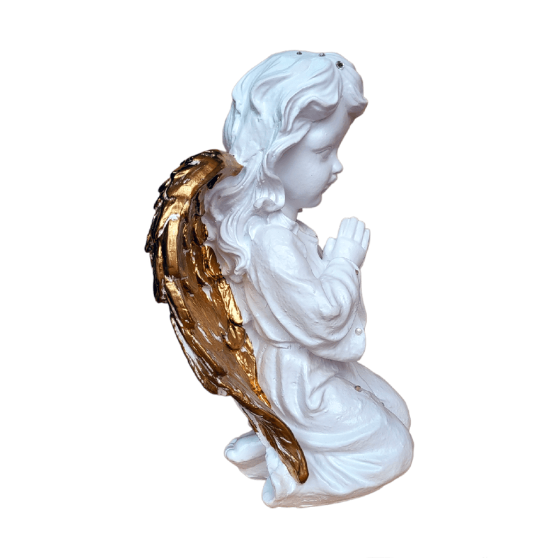 Casa si Gradina - Decoratiuni - Obiecte decorative - Accesorii decorative - Statueta decorativa, Inger, Alb, 33 cm, DVAN0704-3G - Infinity.ro