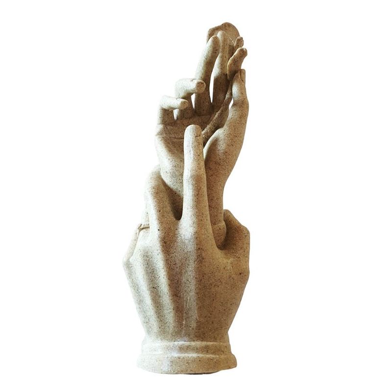 Casa si Gradina - Decoratiuni - Obiecte decorative - Accesorii decorative - Statueta decorativa, Atingerea Dragostei, Crem, 28 cm, GXL021 - Infinity.ro