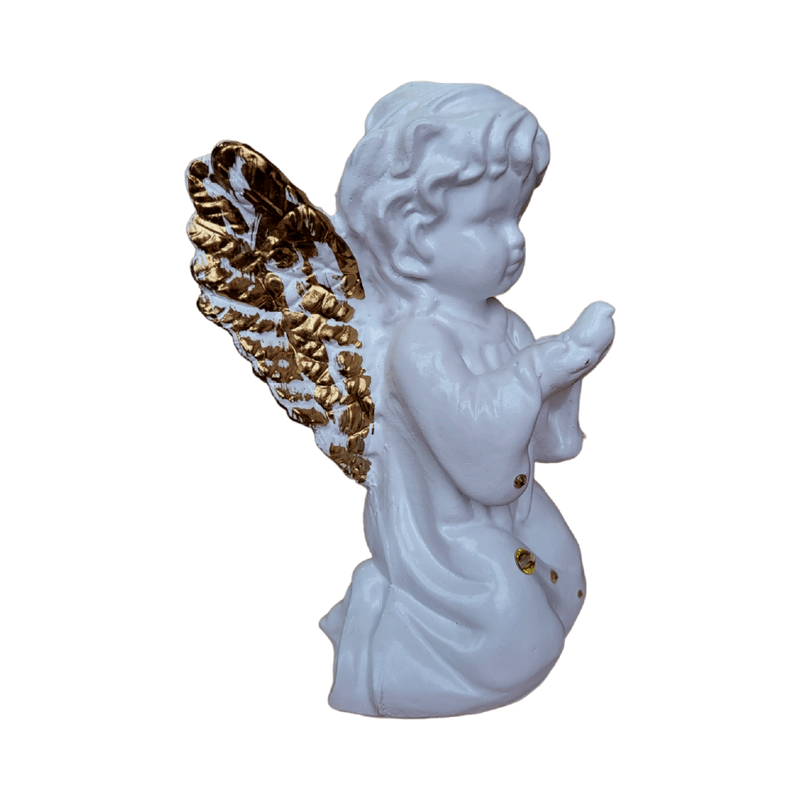 Casa si Gradina - Decoratiuni - Obiecte decorative - Accesorii decorative - Statueta decorativa, Inger, Alb, 17 cm, DVAN0621-3 - Infinity.ro
