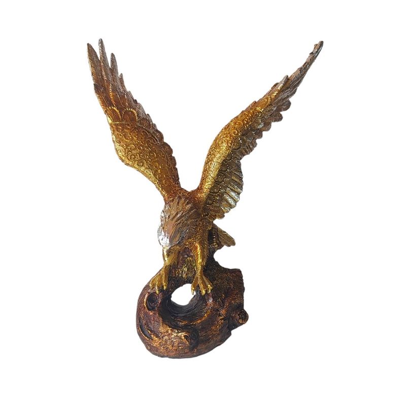 Casa si Gradina - Decoratiuni - Obiecte decorative - Accesorii decorative - Statueta decorativa, Vultur, Auriu, 32 cm, DVR0228 - Infinity.ro