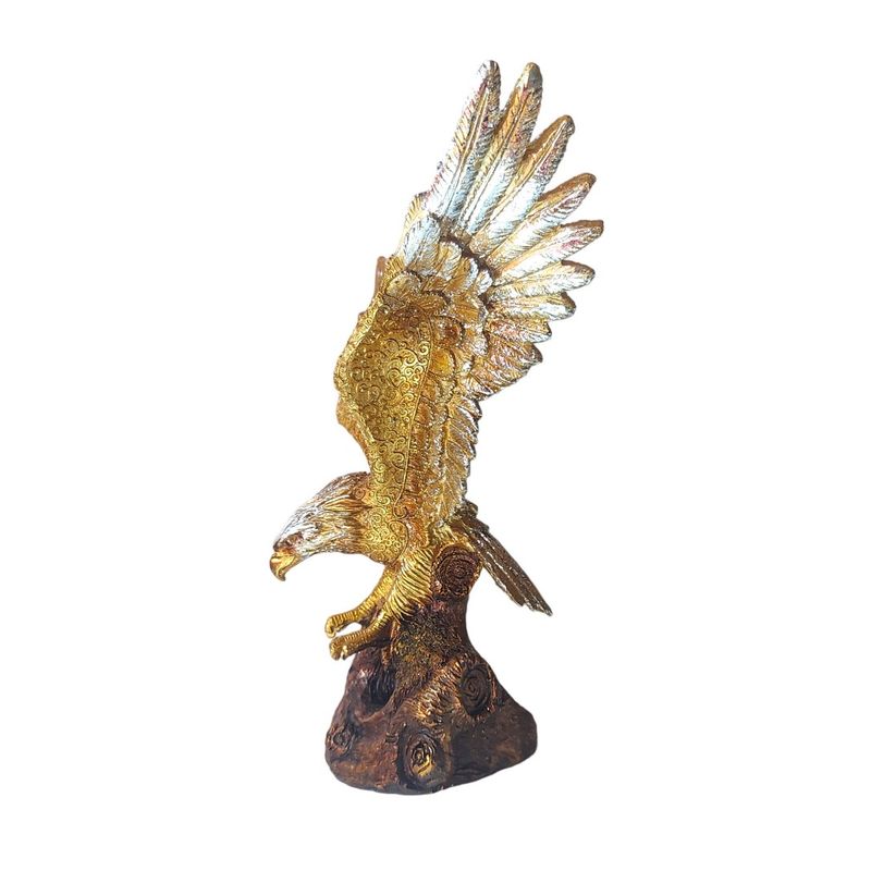 Casa si Gradina - Decoratiuni - Obiecte decorative - Accesorii decorative - Statueta decorativa, Vultur, Auriu, 32 cm, DVR0228 - Infinity.ro