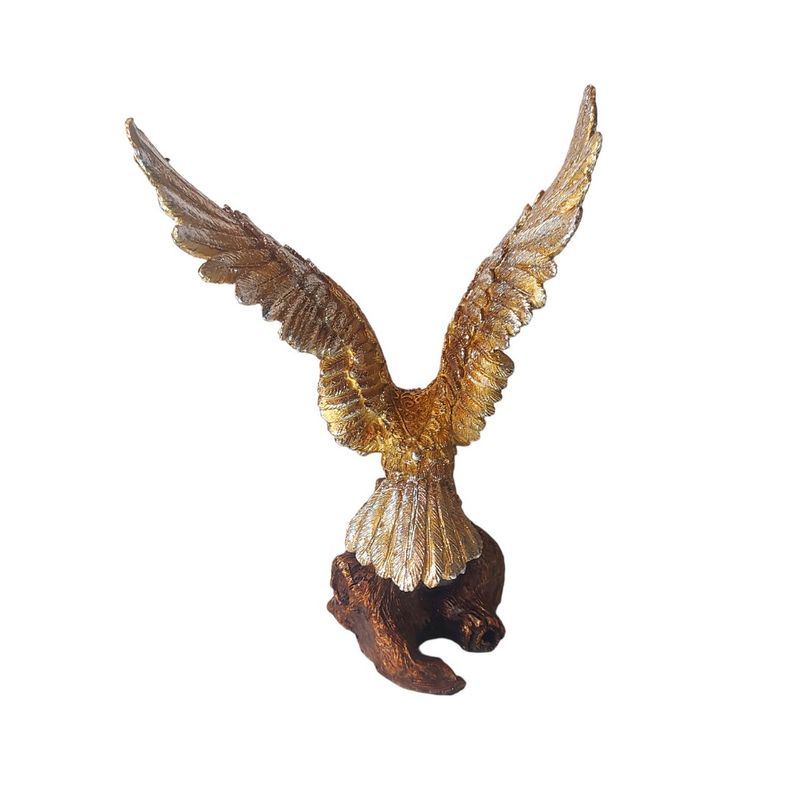 Casa si Gradina - Decoratiuni - Obiecte decorative - Accesorii decorative - Statueta decorativa, Vultur, Auriu, 32 cm, DVR0228 - Infinity.ro