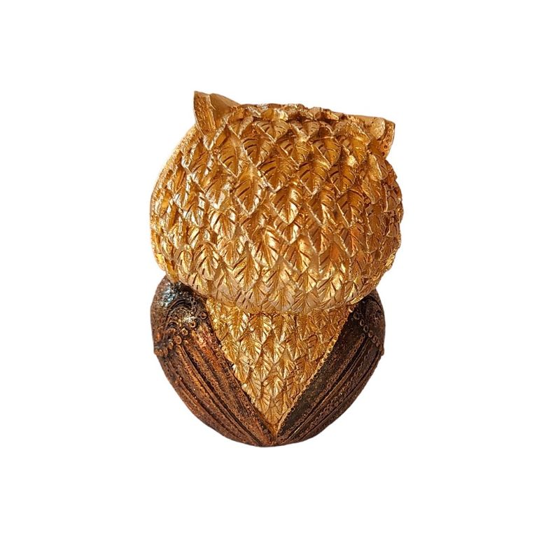 Casa si Gradina - Decoratiuni - Obiecte decorative - Accesorii decorative - Statueta decorativa, Bufnita, Auriu, 9 cm, GA19755A - Infinity.ro