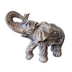 Casa si Gradina - Decoratiuni - Obiecte decorative - Accesorii decorative - Statueta decorativa, Elefant African, Alb, 36 cm, DVSAS069G - Infinity.ro