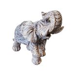 Casa si Gradina - Decoratiuni - Obiecte decorative - Accesorii decorative - Statueta decorativa, Elefant African, Alb, 36 cm, DVSAS069G - Infinity.ro