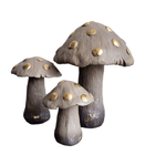 Casa si Gradina - Decoratiuni - Obiecte decorative - Accesorii decorative - Statueta decorative, Set 3 Ciuperci, Gri, 20 cm, DVTEB001 - Infinity.ro