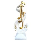 Casa si Gradina - Decoratiuni - Obiecte decorative - Accesorii decorative - Statueta decorativa Portativ cu note muzicale, Alb, 28 cm, 215H-1 - Infinity.ro