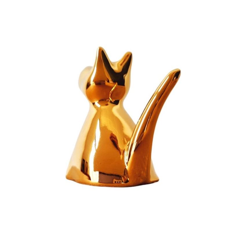 Casa si Gradina - Decoratiuni - Obiecte decorative - Accesorii decorative - Statueta decorativa, Caine, Auriu, 7 cm, DV2702AU - Infinity.ro