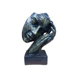 Casa si Gradina - Decoratiuni - Obiecte decorative - Accesorii decorative - Statueta decorativa masca, Negru-Auriu, 22 cm, 637CB-4 - Infinity.ro