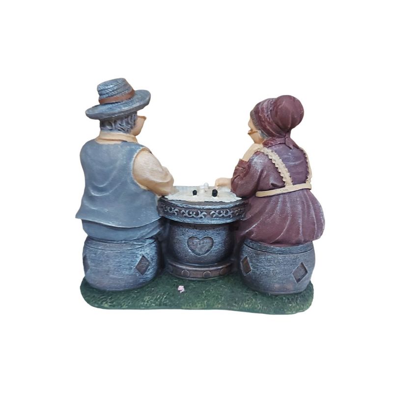 Casa si Gradina - Decoratiuni - Obiecte decorative - Accesorii decorative - Mos si baba, Gri, 13 cm, JJ2426 - Infinity.ro