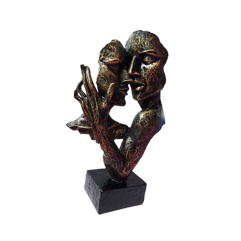 Casa si Gradina - Decoratiuni - Obiecte decorative - Accesorii decorative - Statueta decorativa cuplu, Passion, Gold, 30 cm, HC648-1 - Infinity.ro