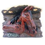 Casa si Gradina - Decoratiuni - Obiecte decorative - Accesorii decorative - Aplica din rasina reprezentand cai, 29 cm, 78X3 - Infinity.ro