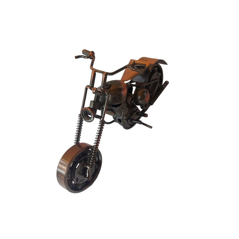 Casa si Gradina - Decoratiuni - Obiecte decorative - Accesorii decorative - Motocicleta decorativa, Din metal, Negru, 20 cm, 356MD - Infinity.ro