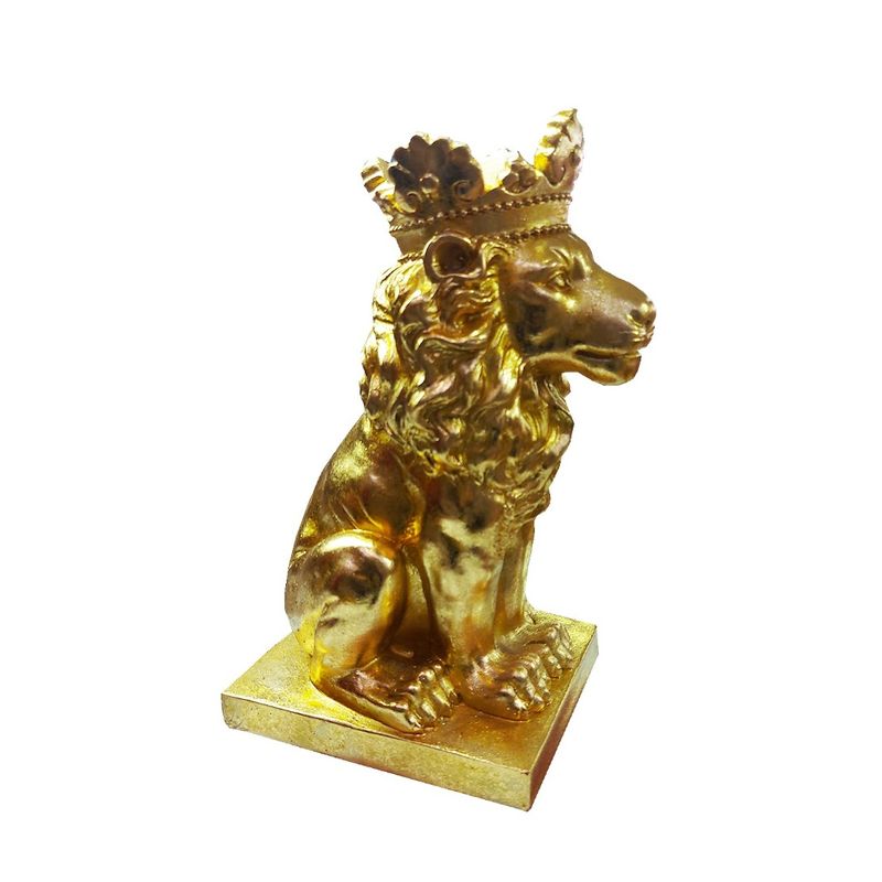 Casa si Gradina - Decoratiuni - Obiecte decorative - Accesorii decorative - Statueta in forma de Leu, Auriu, 34 cm, 625LD-1 - Infinity.ro