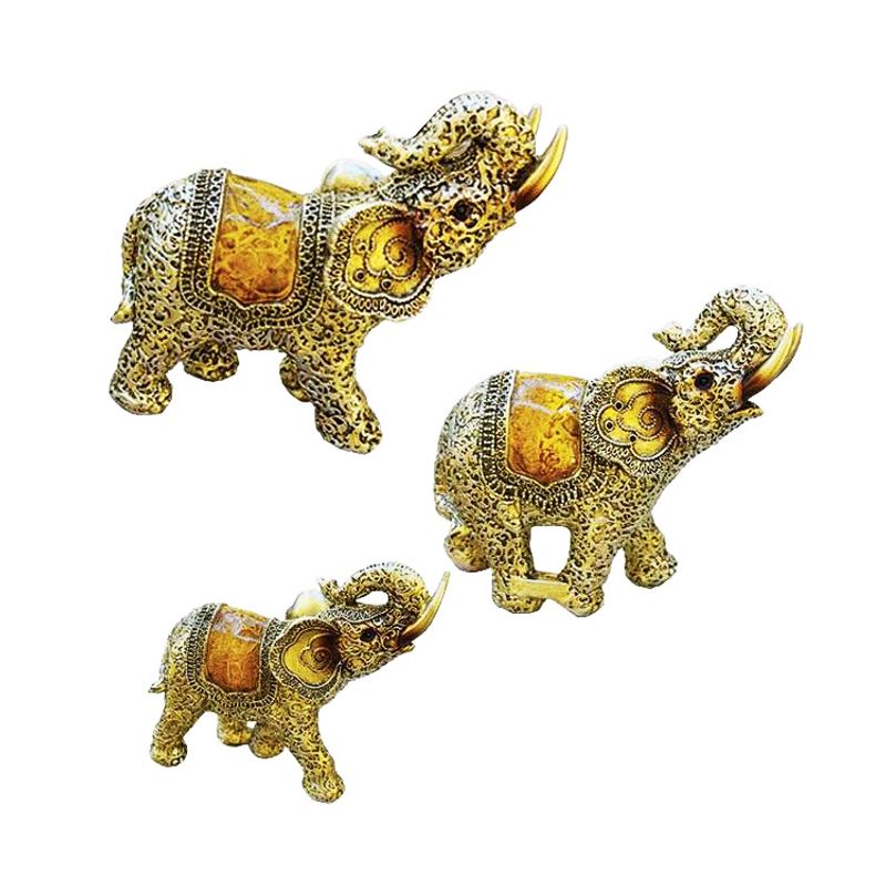 Casa si Gradina - Decoratiuni - Obiecte decorative - Accesorii decorative - Set decorativ 3 elefanti - Infinity.ro