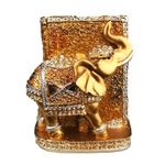 Casa si Gradina - Decoratiuni - Obiecte decorative - Accesorii decorative - Statueta in forma de elefant cu  suport pentru pixuri, Auriu, 10 cm, 842H - Infinity.ro