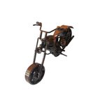 Casa si Gradina - Decoratiuni - Obiecte decorative - Accesorii decorative - Motocicleta decorativa, Din metal, Maro, 20 cm, 356MD1 - Infinity.ro