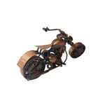 Casa si Gradina - Decoratiuni - Obiecte decorative - Accesorii decorative - Motocicleta decorativa, Din metal, Maro, 20 cm, 356MD1 - Infinity.ro