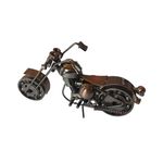 Casa si Gradina - Decoratiuni - Obiecte decorative - Accesorii decorative - Motocicleta decorativa, Din metal, Maro, 20 cm, 356MD1 - Infinity.ro