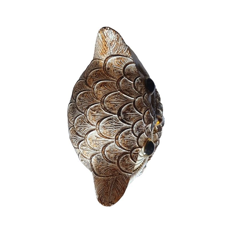 Casa si Gradina - Decoratiuni - Obiecte decorative - Accesorii decorative - Statueta decorativa, Bufnita,  Auriu, 21 cm, GX24480 - Infinity.ro
