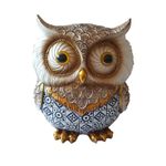 Casa si Gradina - Decoratiuni - Obiecte decorative - Accesorii decorative - Statueta decorativa, Bufnita,  Auriu, 21 cm, GX24480 - Infinity.ro