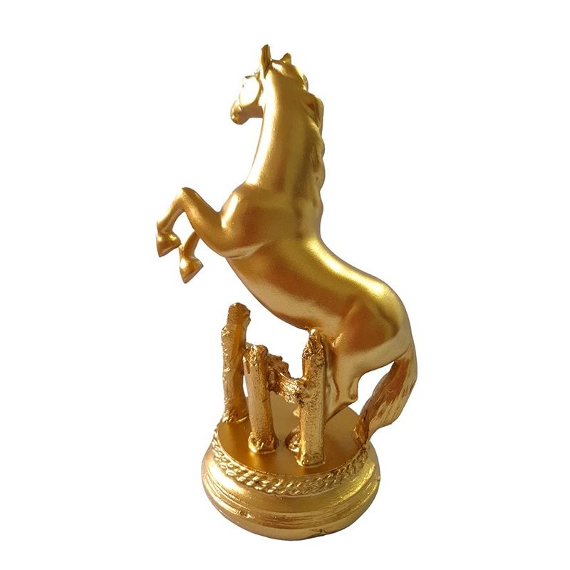 Casa si Gradina - Decoratiuni - Obiecte decorative - Accesorii decorative - Statueta decorativa, Cal,  Auriu, 13 cm, XQ202138 - Infinity.ro