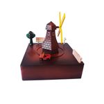 Casa si Gradina - Decoratiuni - Obiecte decorative - Accesorii decorative - Cutie muzicala, cu cheita, Circuit in jurul Moarei de vant cu cheita, Maro, 15 cm, YL2023 - Infinity.ro