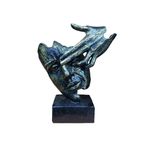 Casa si Gradina - Decoratiuni - Obiecte decorative - Accesorii decorative - Statueta decorativa masca, Negru-Auriu, 22 cm, 637CB-1 - Infinity.ro