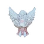 Casa si Gradina - Decoratiuni - Obiecte decorative - Accesorii decorative - Statueta decorativa, Inger, Roz, 35 cm, DVAN0024-11P - Infinity.ro